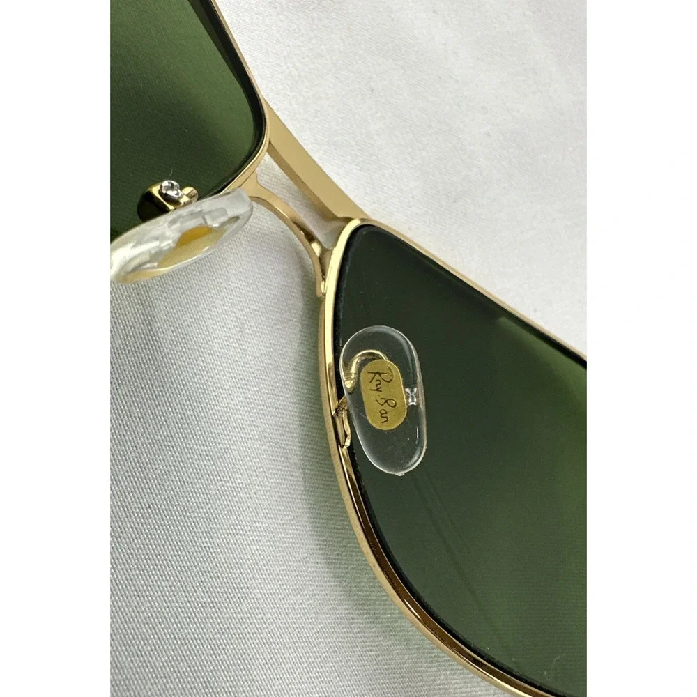 Ray Ban Gold RB8022 65-13-128 Pilot‎ Aviator Driving Sunglasses Italy